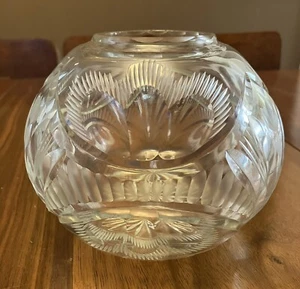 Vtg 4” EAPG American Brilliant Period Round Rose Bowl Vase - Picture 1 of 5