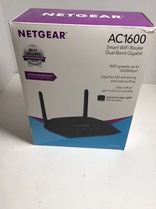 Netgear AC1600 Smart Dual Band WiFi Router 1200 stóp kwadratowych Gigabit R6260 NOWY OPEN BOX - Zdjęcie 1 z 4