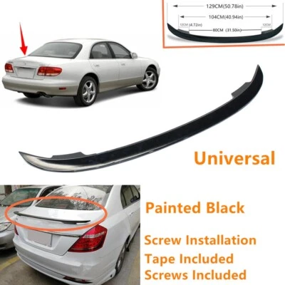 Universal Painted Black Fit For Mazda Millenia 1999-2002 Trunk Lip Spoiler Wing - Image 1 of 4