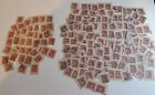 Lot de 160 timbres 3 cents Roi George VI - collection ou scrapbooking - annulé
