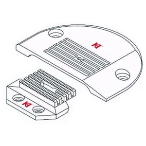 KN5550T NEEDLE PLATE + KF5550T FEED DOG FOR A.O. JUKI, BROTHER - CHOOSE SIZE - Picture 1 of 5