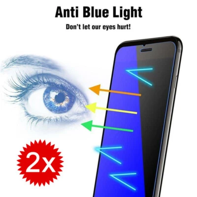 For iPhone 17 16E 16 /15/14/13/12/11/X/8  Anti-Blue Light Glass Screen Protector - Image 1 of 4