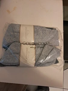 4 GOLD COAST MENS SOCKS - 2 GRAY 2 BLACK - Picture 1 of 1