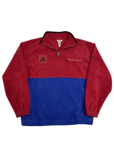 Adidas 90s Vintage Bicolor Quarter Zip Fleece Pullover Jacket - Picture 1 of 8