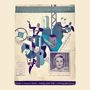 Through The Doorway Of Dreams The Big Broadcast Of 1937 Sheet Music Dragonette - Picture 1 of 4