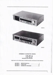 Service Manual-Anleitung für Akai CS-F14, CS-F21  - Bild 1 von 1