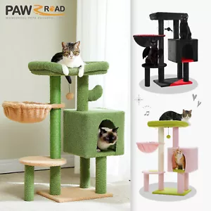 PAWZ Road Cat Tree Tower Condo House Cat Scratching Post Furniture with Hammock - Picture 1 of 30