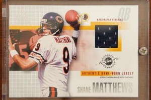 Shane Matthews Chicago Bears 2002 Pacific Adrenaline Game Jersey #50 Football