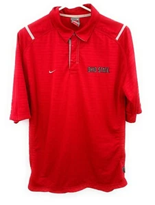 Ohio State Buckeyes Nike FitDry Polo Herren Gr. S rot - Bild 1 von 5