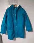 Asos Jacket Blue Flat Pockets Full Zip Parka Raincoat Outdoors Ladies Size 8