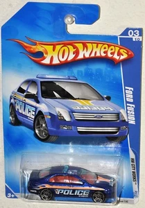 Hot Wheels 2009 #109 Ford Fusion Police Car MOC VHTF HW City Works #3 - Picture 1 of 3