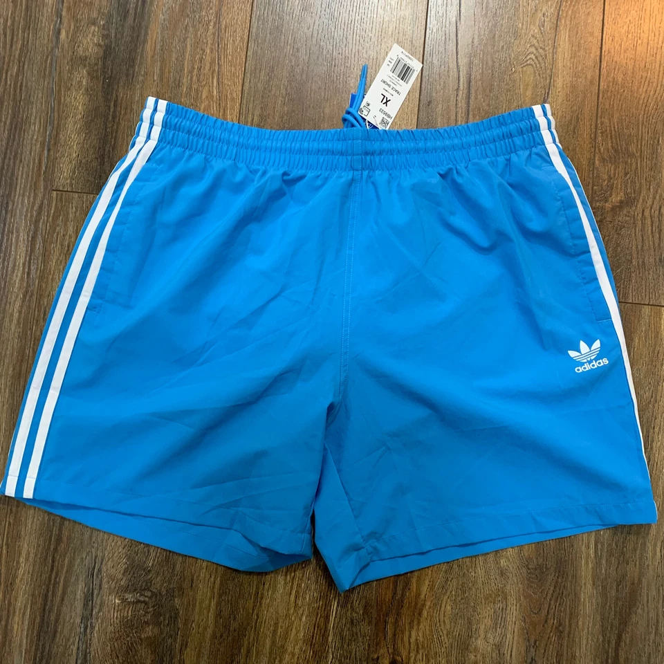 Adidas Originals HF4861 Men's Lime Green Stoks Swimwear Shorts Size XL