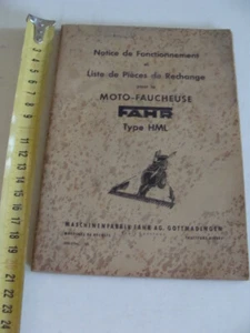 Manuale Fahr motofalciatrice motore Jlo Triumph macchine agricole - Foto 1 di 11