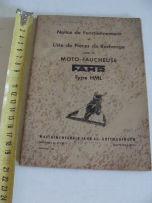 Manuale Fahr motofalciatrice motore Jlo Triumph macchine agricole  - Immagine 1 di 4
