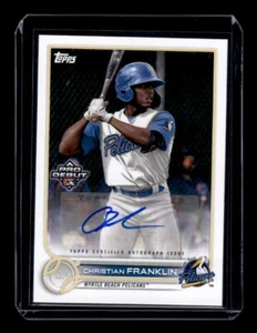 2022 Topps Pro Debut Autographs #PD144 Christian Franklin Auto - NM-MT - Picture 1 of 2