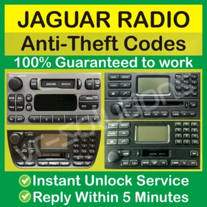 JAGUAR RADIO CODE pin key XJ40 4 puertas key AWD X-Type XJ S-Type Daimler XJR CD XJ8 - Imagen 1 de 4
