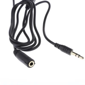 1M 3.5mm M/F Stereo Earphone Audio Extension Cable  with Volume Control - Picture 1 of 3
