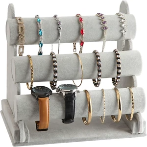 Bracelet Holder, 3 Tier Removable Watch Stand, 11.8X6.7X9.8 Scrunchie Holder, Ve - Picture 1 of 12