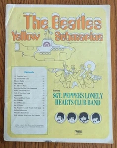 The Beatles Yellow Submarine Song Book Sheet Music 1968 RARE - Picture 1 of 5