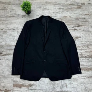 ZILLI Black Sport Coat Blazer Super 140's Wool Silk Lining Size 58 - Picture 1 of 11