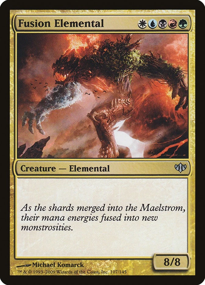 MTG Magic the Gathering Fusion Elemental (107/147) Conflux MP - Image 1 of 1
