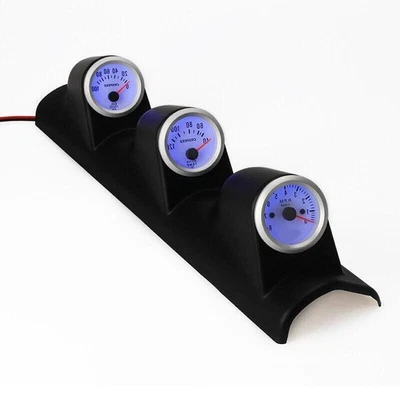 2-inch Car Triple Gauge Tachometer RPM Water Temp Oil Pressure Meter Part Kit Foto 1 de 4