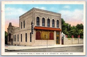 K40/ Milwaukee Wisconsin Postcard c1930 Joe Deutsch's Cafe 461 - Picture 1 of 2