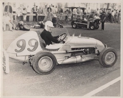 Don Smith Offy Midget #99 Hatfield PA 1950s - Himes Estate Original Photo - Image 1 of 2