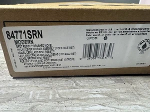 NEU Moen 84771SRN 1-Griff Bad Wasserhahn Nickel gebürstet mit Ablauf B173 - Bild 1 von 14