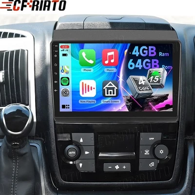 Autoradio Android 15 GPS Navi Für Fiat Ducato/Peugeot Boxer/Citroen Jumper 4+64G - Bild 1 von 4