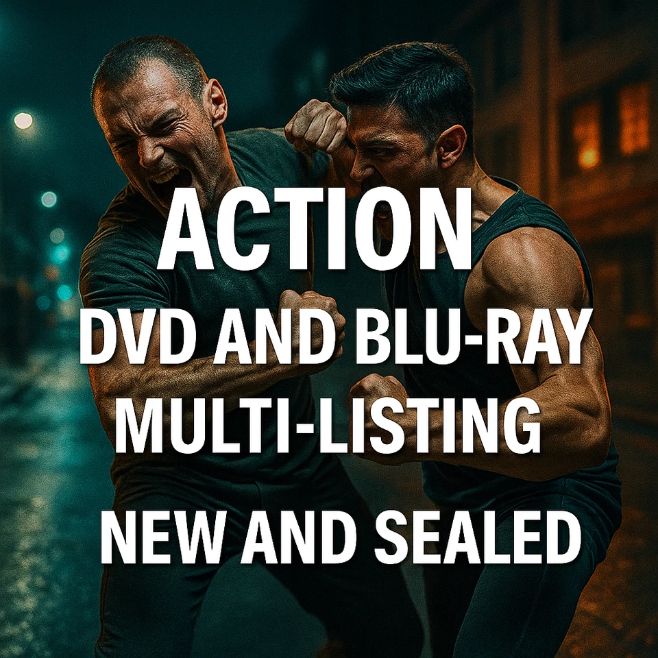 New and Sealed Region 2 UK Action DVD's and Blu-Ray's MULTI-LISTING - Image 1 of 1