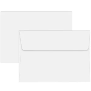 50 Packs of White 6.5X4.75 Envelopes for Invitation, A6 White Envelopes Self ... - Picture 1 of 7