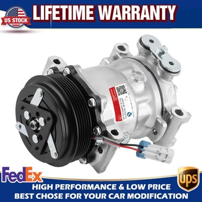 AC A/C Compressor For 1996-2000 Chevrolet C1500 C2500 C3500 K1500  K2500 Tahoe - Image 1 of 4
