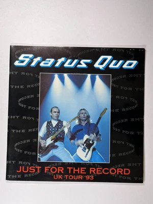 Status Quo Programme Ticket Original Just For The Record Concert Souvenir 1993 - Image 1 of 4