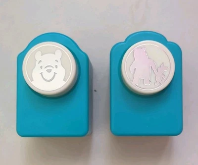 Лот из 2 Disney WINNIE THE POOH & Piglet бумаги дырокола металлолом книга всю ночь медиа  - Изображение 1 из 4