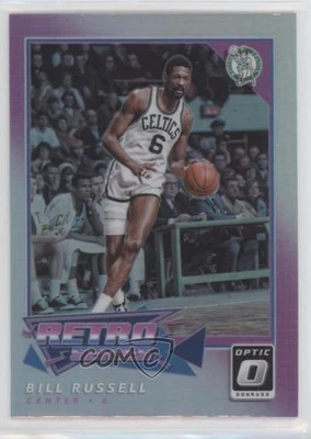 2017-18 Panini Donruss Optic Retro Series Holo Prizm Bill Russell #3 HOF - Image 1 of 2