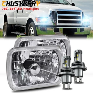 80W 5x7" 7x6inch Led Headlight Sealed High/Low Beam For Ford F 650 F 750 Bronco - Picture 1 of 18