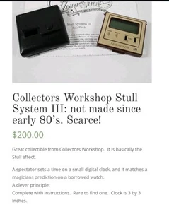 Stull System III by Collectors Workshop Magic . No INSTUCTIONS !! - Picture 1 of 5