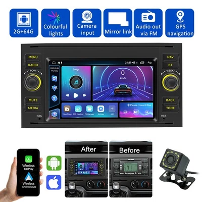 Tragbares Carplay Für Ford Transit 2007-2012 2+64GB 7 Zoll Neu - Bild 1 von 4