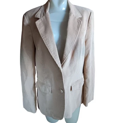 Vintage Women's Western Blazer Jacket 1980's Pioneer Wear Corduroy Suede Elbow - Image 1 of 4