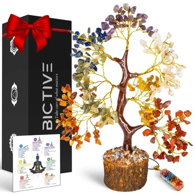 ®️ Lebensbaum Kristalle Heilsteine und Chakra Kette. Edelsteine Heilsteine Le... - Bild 1 von 4