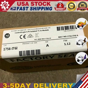 Neu fabrikversiegelt AB 1756-IT6I SER A Analog isolierter Eingang Thermoelement Modul - Bild 1 von 4