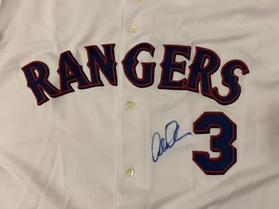 Camiseta Rawlings autêntica assinada por Alex Rodriguez Texas Rangers Home tamanho 48 nova com etiquetas   - Imagem 1 de 4