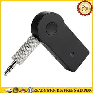 3.5mm AUX Wireless Bluetooth-compatible 3.0 Hands-free Call Adapter Car Music Re - Afbeelding 1 van 3