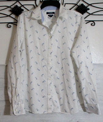 Chaps Women's Top Size XL Long Sleeve Whie Collared Neck No Iron - Image 1 of 4