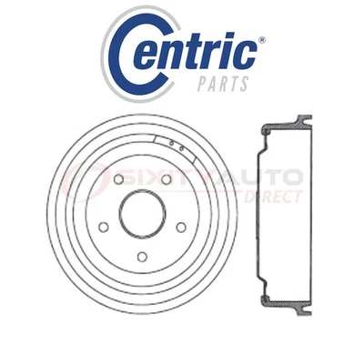 Centric C-TEK Brake Drum for 1975-1985 Ford E-150 Econoline Club Wagon 4.9L ao Foto 1 de 4