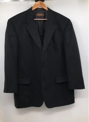 Blazer Abrigo Deportivo Chaqueta Traje Chaqueta Tasso Ella Negro 100% Camelhair Polar - Talla 44 Foto 1 de 4