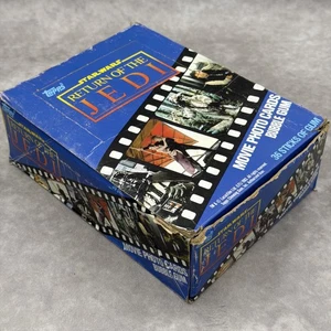 1983 Topps Star Wars Return Of the Jedi Wax Pack Blue Empty Box Only - Picture 1 of 8