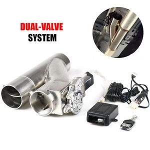 3”Tubo de escape eléctrico con control remoto de 76 mm Tubo en Y doble válvula - Picture 1 of 10