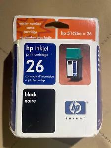 Brand New Genuine HP Inkjet Print Cartridge 26 Black Deskjet Deskwriter Designje - Picture 1 of 4